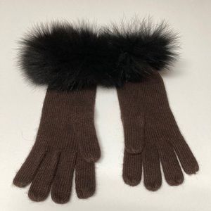 A Pair of Chocolate Winter Gloves